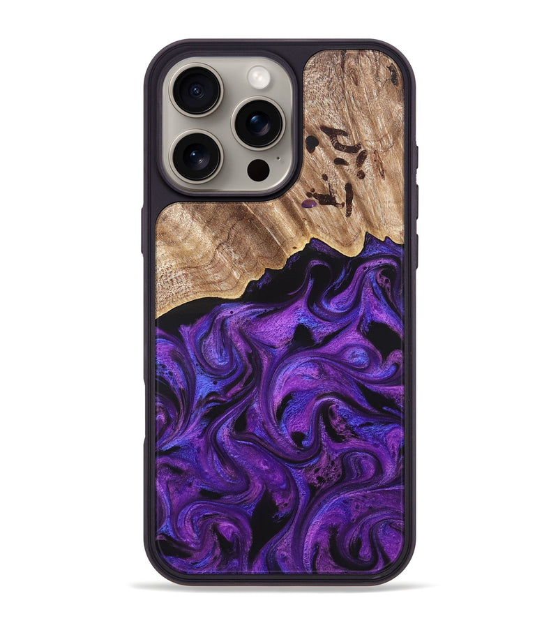 iPhone 16 Pro Max Wood Phone Case - Sanford (Purple, 820209)