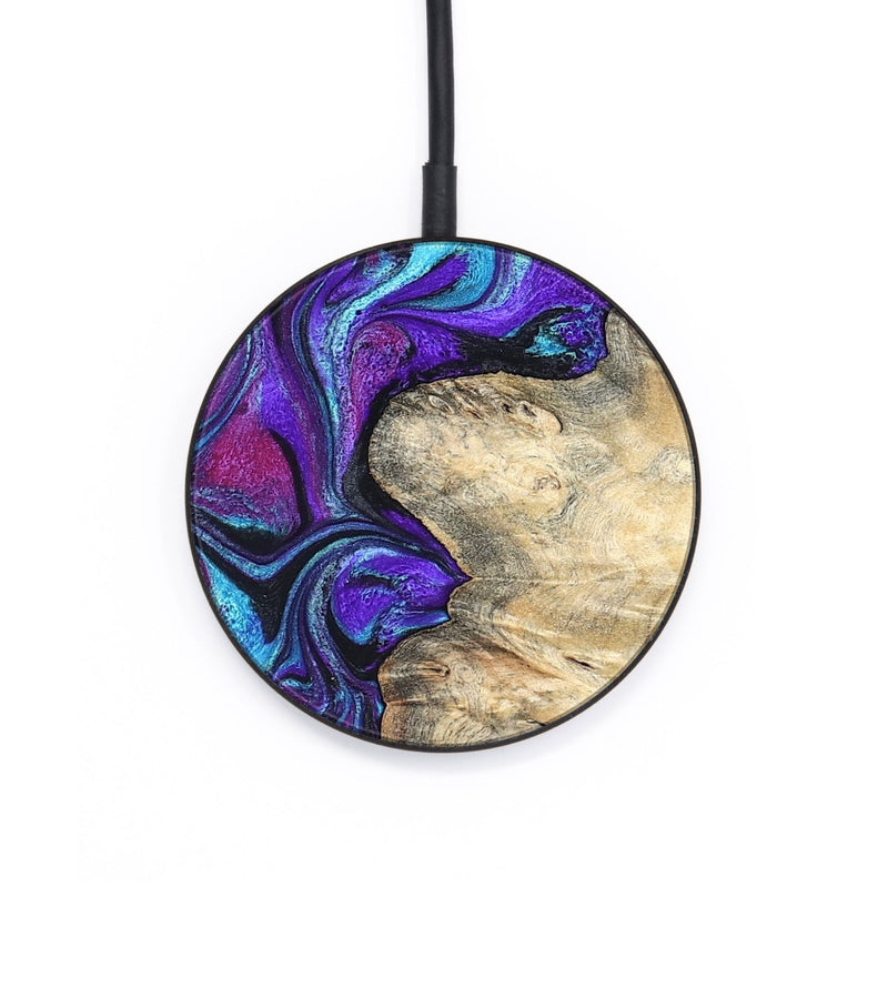 Circle Wood Wireless Charger - Felipe (Purple, 820210)