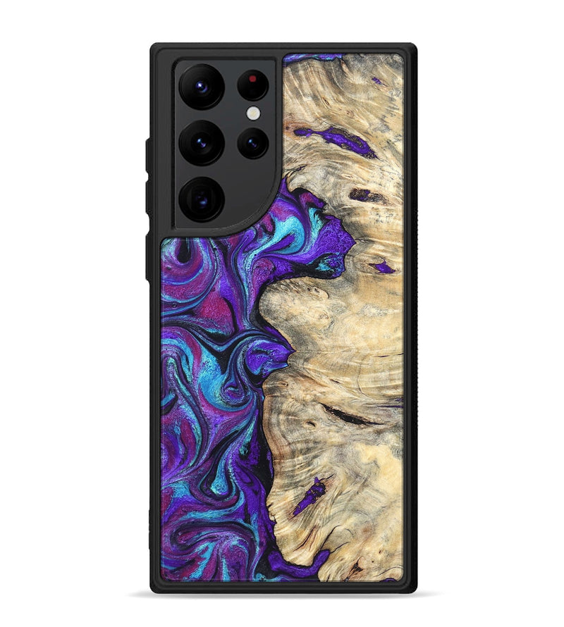Galaxy S22 Ultra Wood Phone Case - Felipe (Purple, 820210)