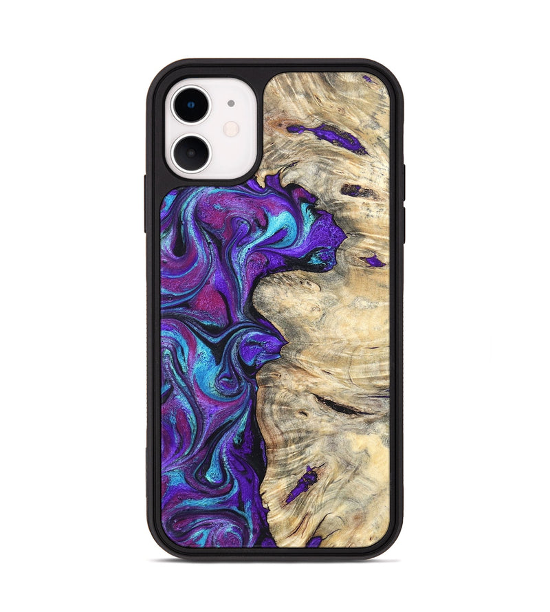 iPhone 11 Wood Phone Case - Felipe (Purple, 820210)