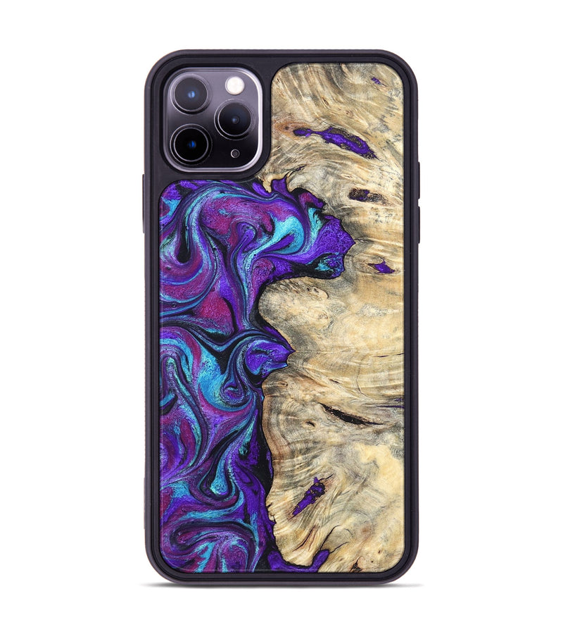 iPhone 11 Pro Max Wood Phone Case - Felipe (Purple, 820210)