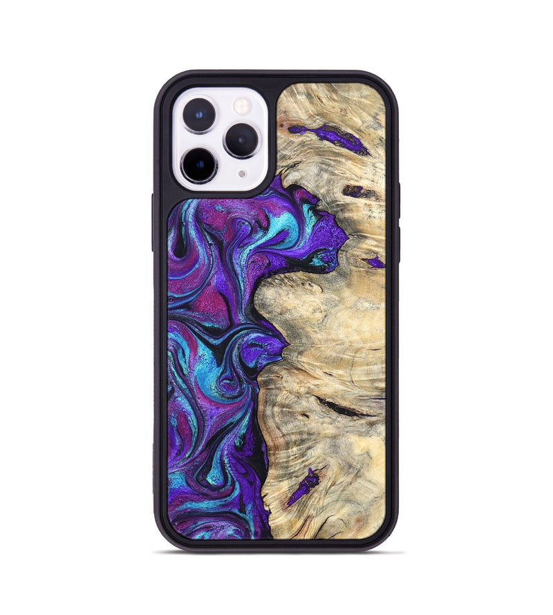 iPhone 11 Pro Wood Phone Case - Felipe (Purple, 820210)