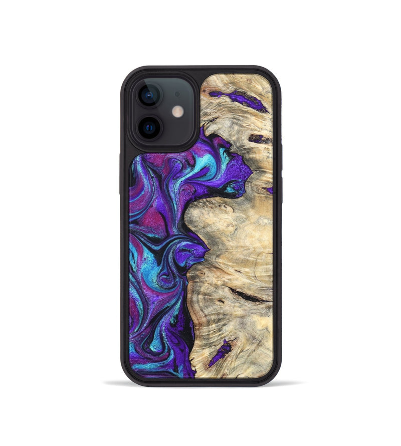 iPhone 12 mini Wood Phone Case - Felipe (Purple, 820210)
