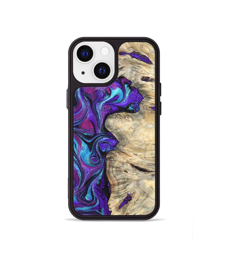iPhone 13 mini Wood Phone Case - Felipe (Purple, 820210)