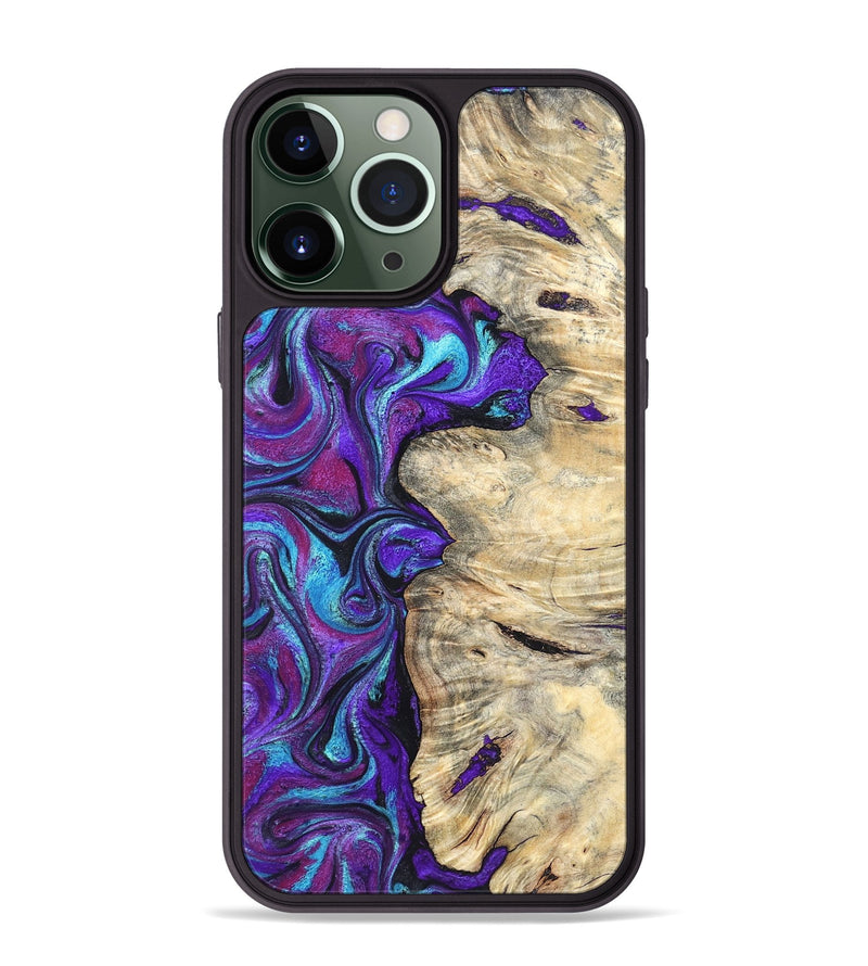 iPhone 13 Pro Max Wood Phone Case - Felipe (Purple, 820210)