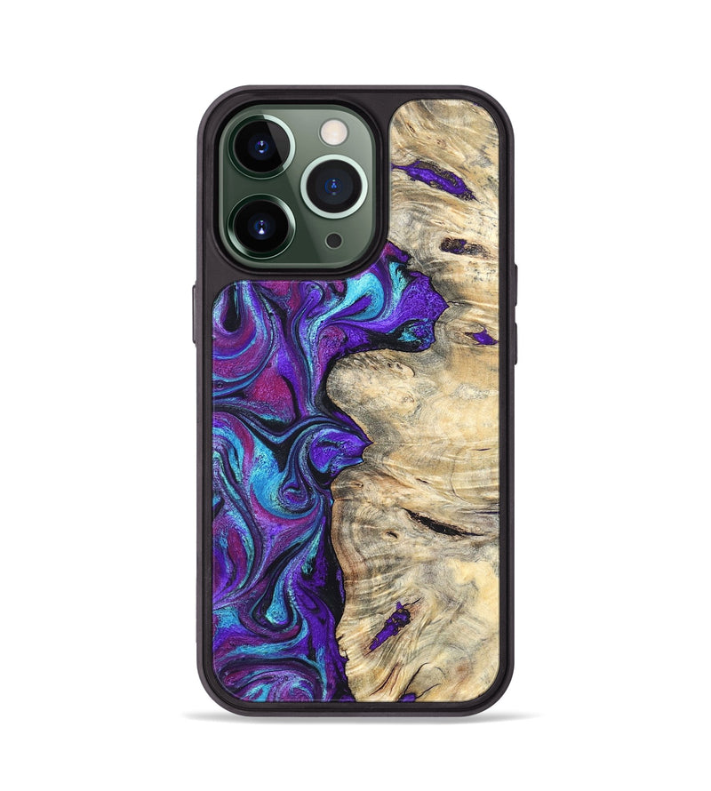 iPhone 13 Pro Wood Phone Case - Felipe (Purple, 820210)