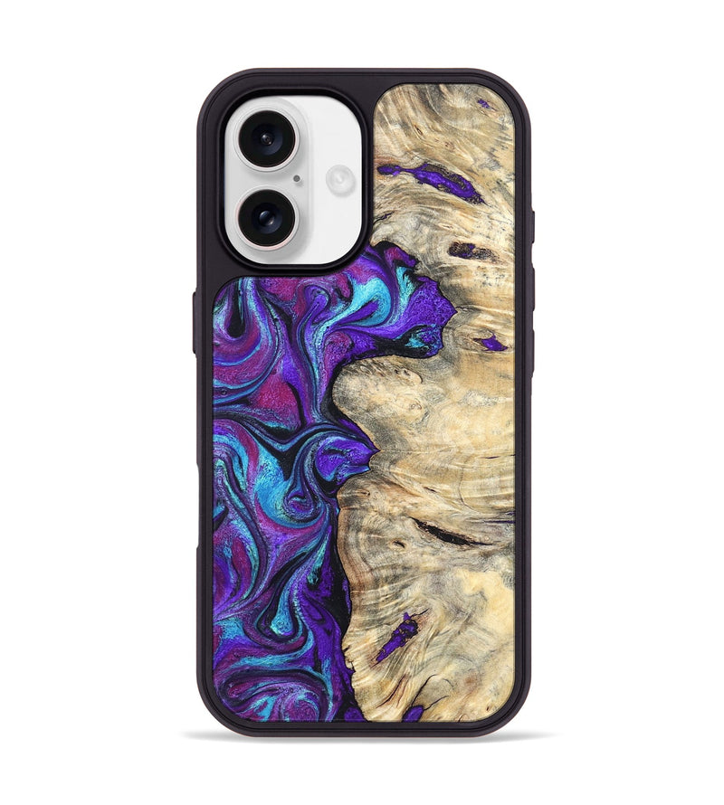 iPhone 17 Wood Phone Case - Felipe (Purple, 820210)