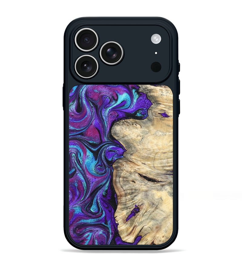 iPhone 17 Pro Max Wood Phone Case - Felipe (Purple, 820210)