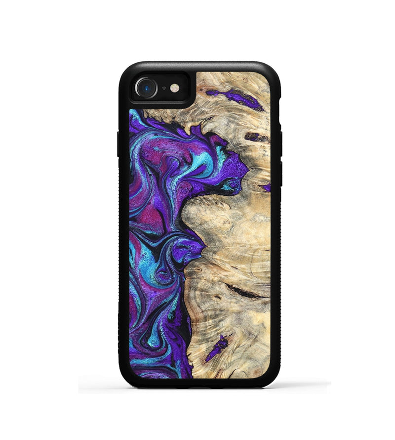 iPhone SE Wood Phone Case - Felipe (Purple, 820210)