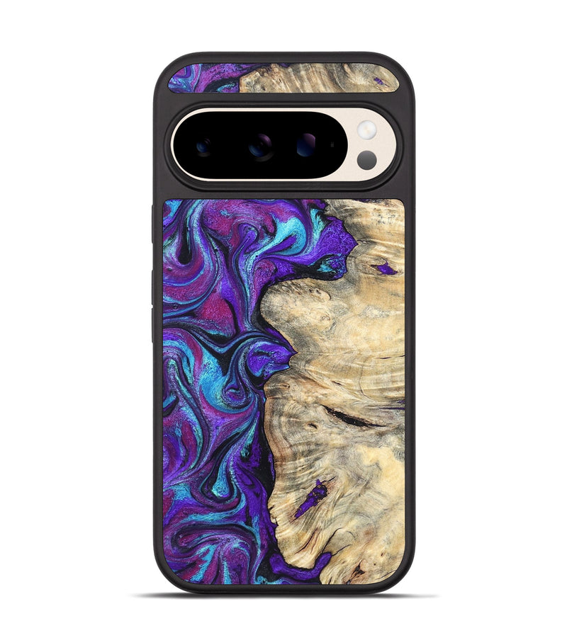 Pixel 10 Wood Phone Case - Felipe (Purple, 820210)