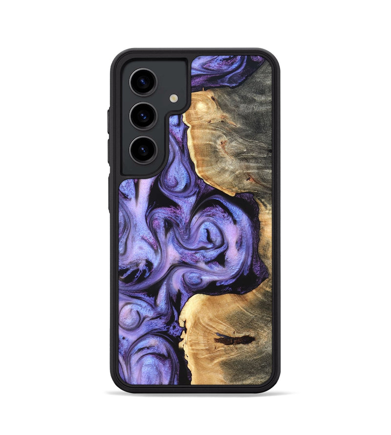 Galaxy S24 Wood Phone Case - Saundra (Purple, 820211)