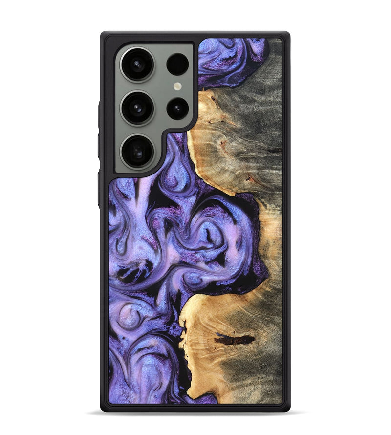 Galaxy S24 Ultra Wood Phone Case - Saundra (Purple, 820211)
