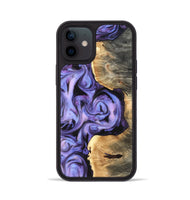 iPhone 12 Wood Phone Case - Saundra (Purple, 820211)