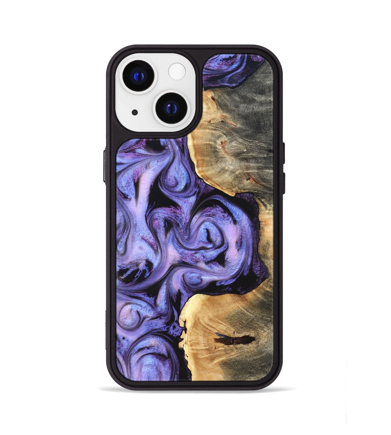 iPhone 13 Wood Phone Case - Saundra (Purple, 820211)