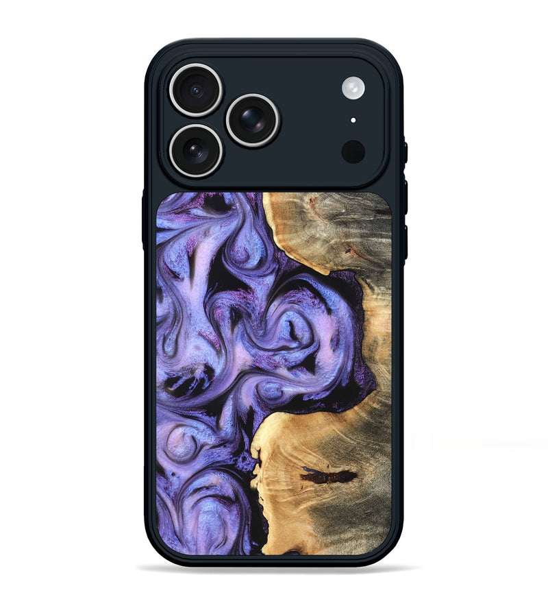 iPhone 17 Pro Max Wood Phone Case - Saundra (Purple, 820211)