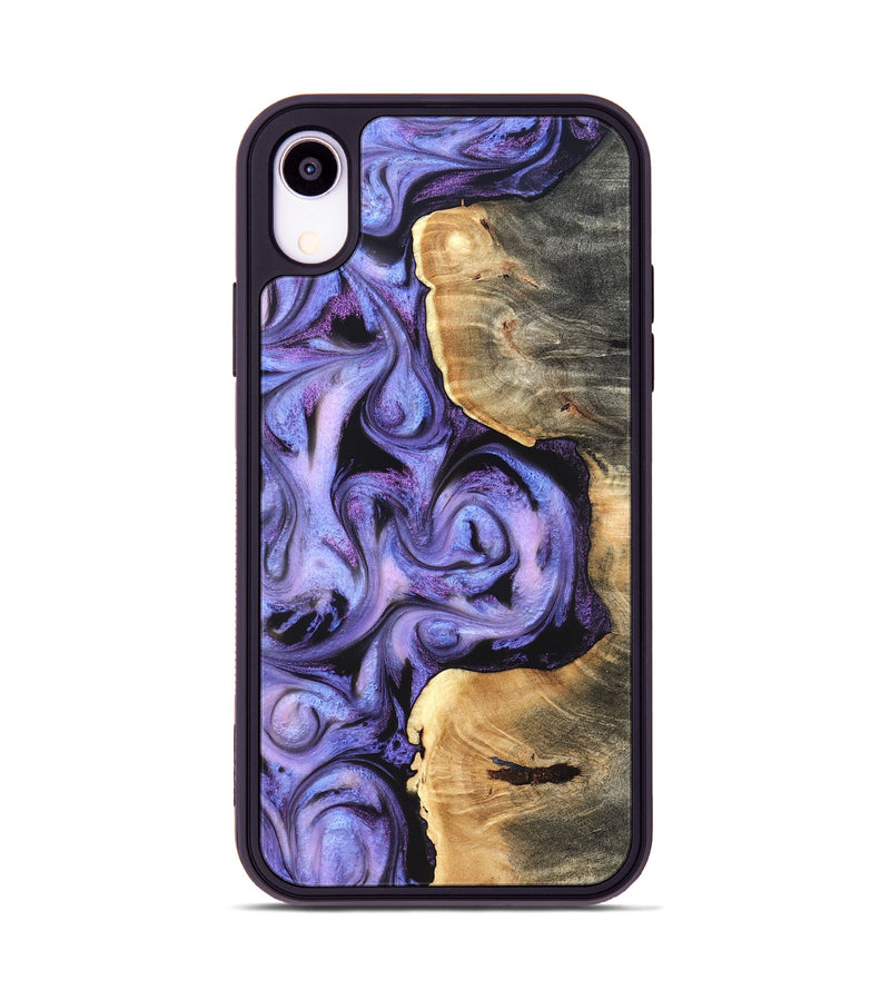 iPhone Xr Wood Phone Case - Saundra (Purple, 820211)