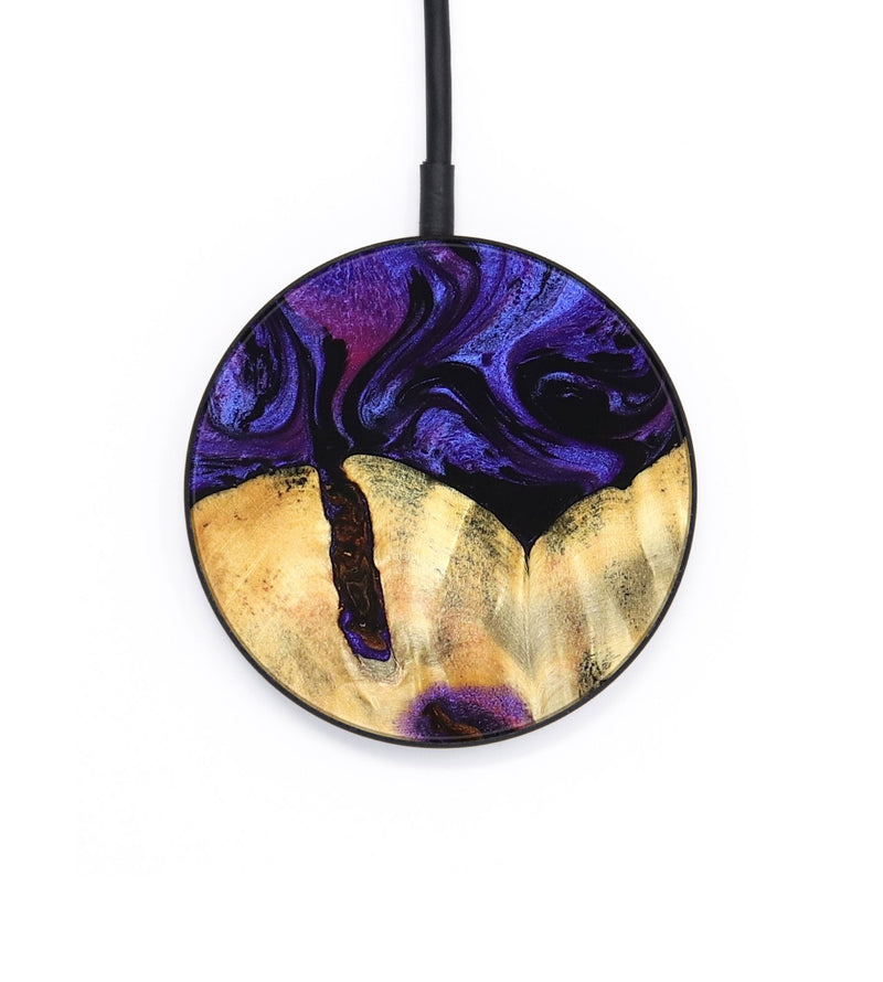 Circle Wood Wireless Charger - Eliel (Purple, 820212)
