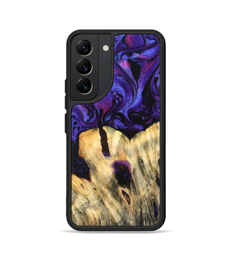 Galaxy S22 Wood Phone Case - Eliel (Purple, 820212)