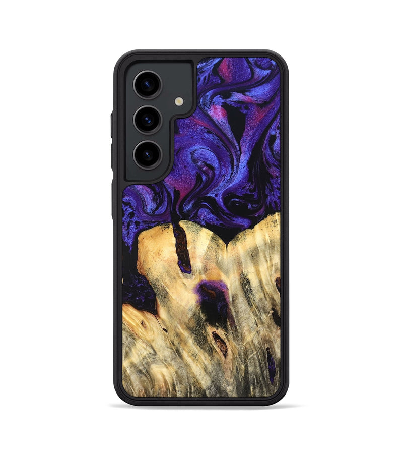 Galaxy S24 Wood Phone Case - Eliel (Purple, 820212)