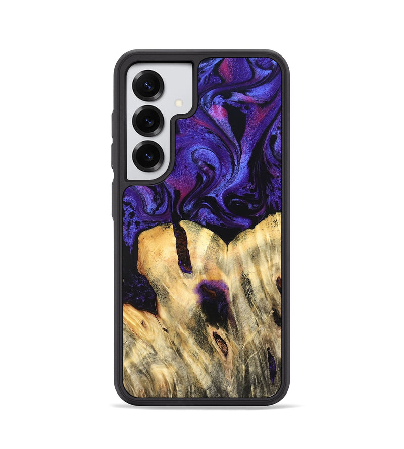 Galaxy S25 Wood Phone Case - Eliel (Purple, 820212)