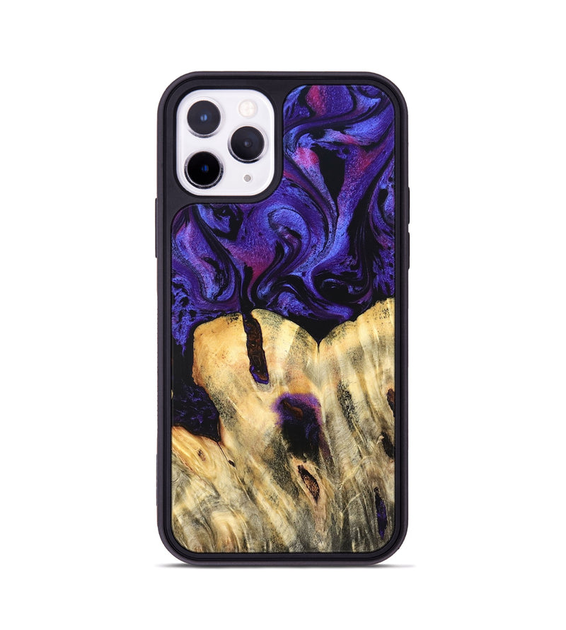 iPhone 11 Pro Wood Phone Case - Eliel (Purple, 820212)