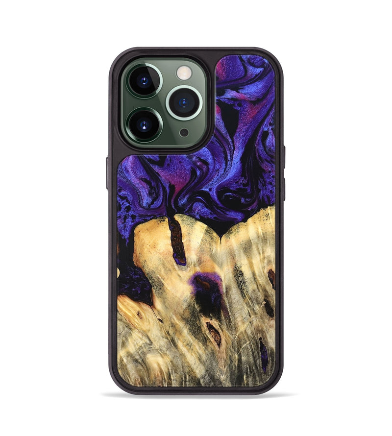 iPhone 13 Pro Wood Phone Case - Eliel (Purple, 820212)