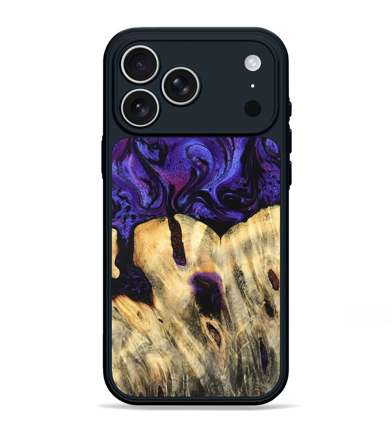 iPhone 17 Pro Max Wood Phone Case - Eliel (Purple, 820212)