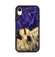 iPhone Xr Wood Phone Case - Eliel (Purple, 820212)
