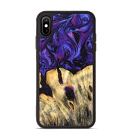 iPhone Xs Max Wood Phone Case - Eliel (Purple, 820212)