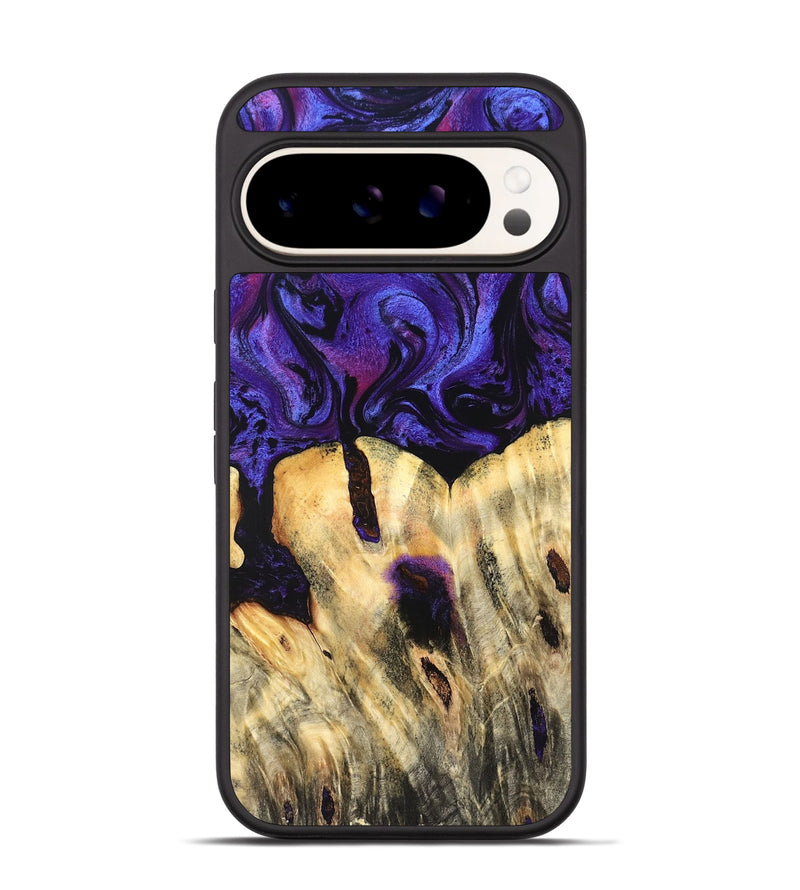 Pixel 9 Pro Wood Phone Case - Eliel (Purple, 820212)
