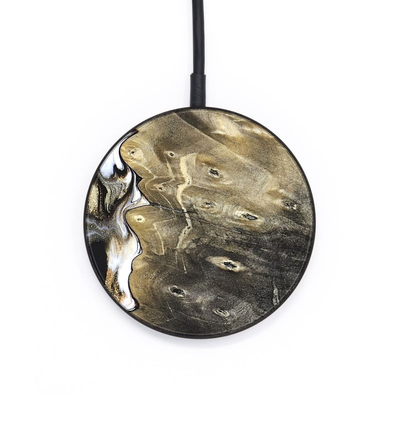 Circle Wood Wireless Charger - Marcie (Black & White, 820213)