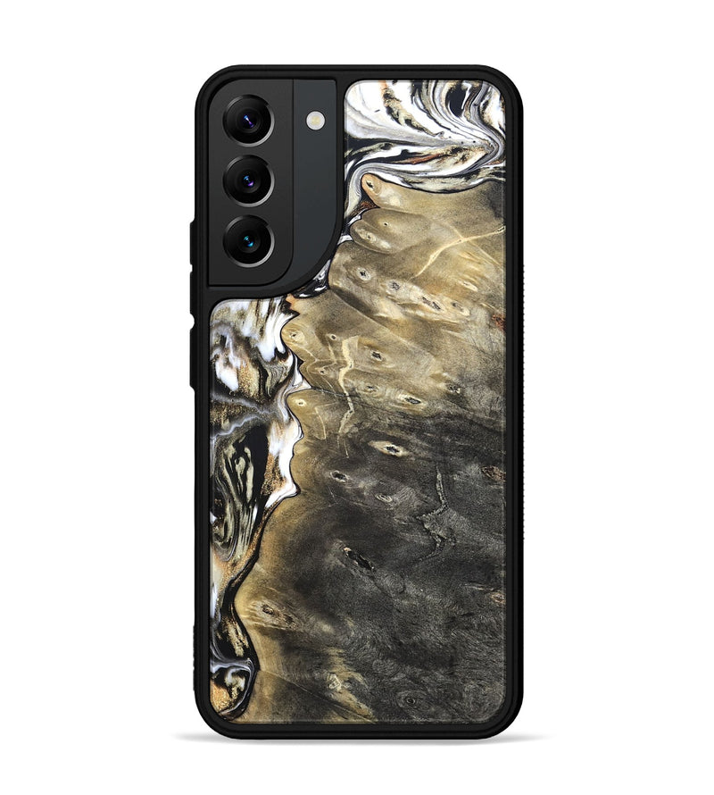 Galaxy S22 Plus Wood Phone Case - Marcie (Black & White, 820213)