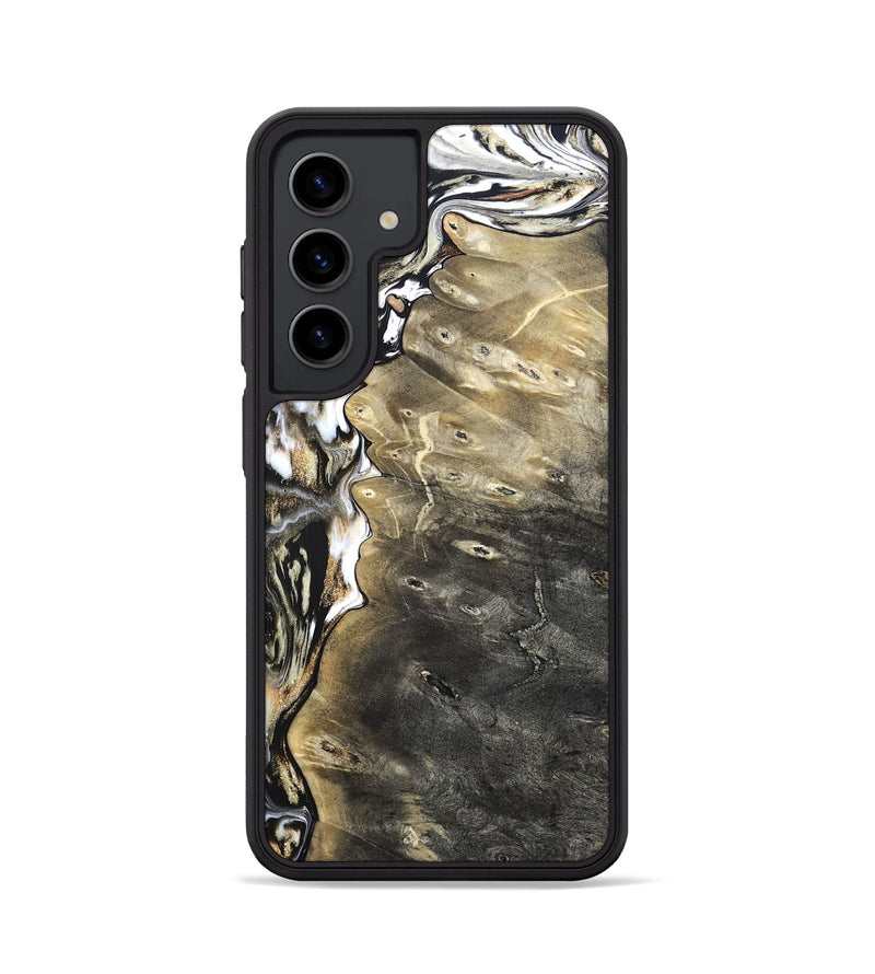 Galaxy S24 Wood Phone Case - Marcie (Black & White, 820213)