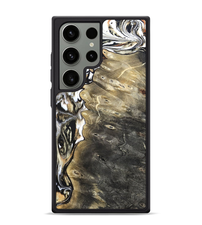 Galaxy S24 Ultra Wood Phone Case - Marcie (Black & White, 820213)