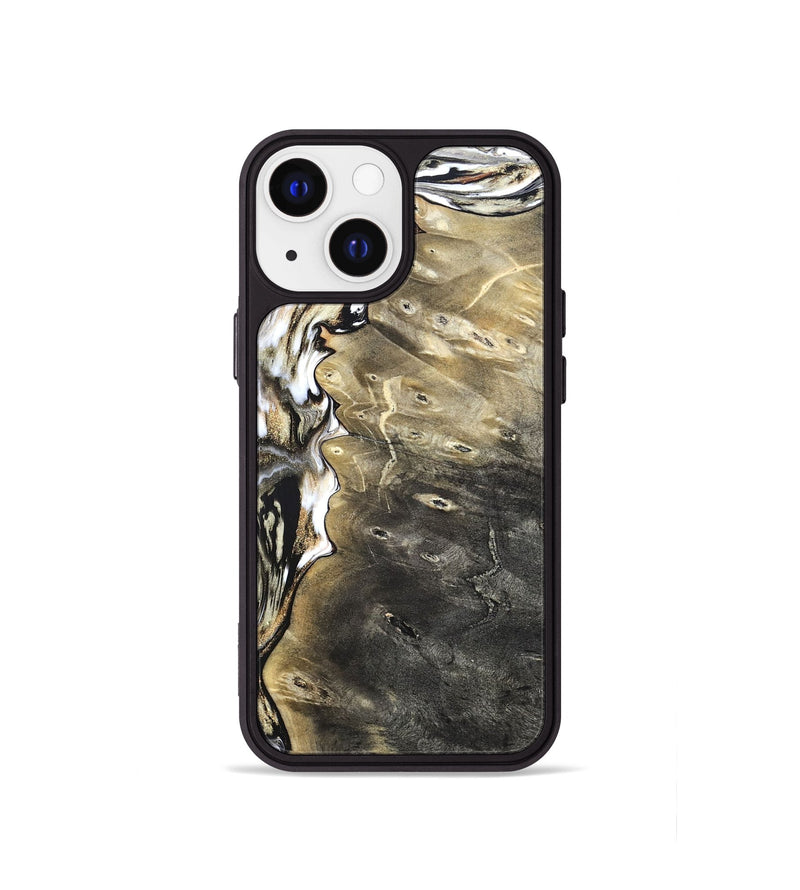 iPhone 13 mini Wood Phone Case - Marcie (Black & White, 820213)