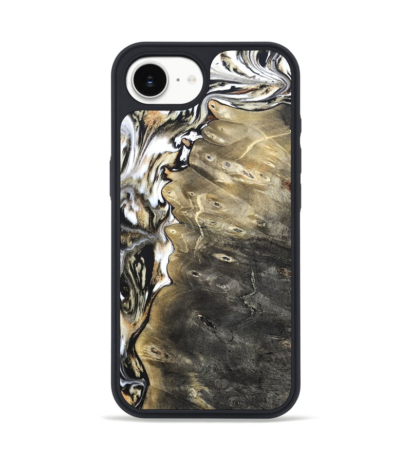iPhone 16e Wood Phone Case - Marcie (Black & White, 820213)