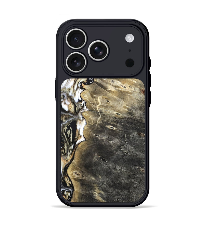 iPhone 17 Pro Wood Phone Case - Marcie (Black & White, 820213)