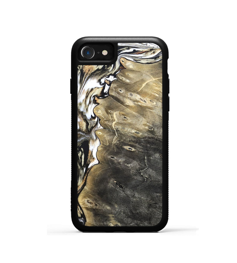 iPhone SE Wood Phone Case - Marcie (Black & White, 820213)