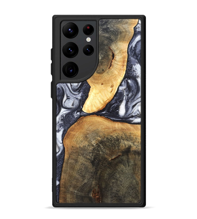 Galaxy S22 Ultra Wood Phone Case - Londyn (Black & White, 820214)