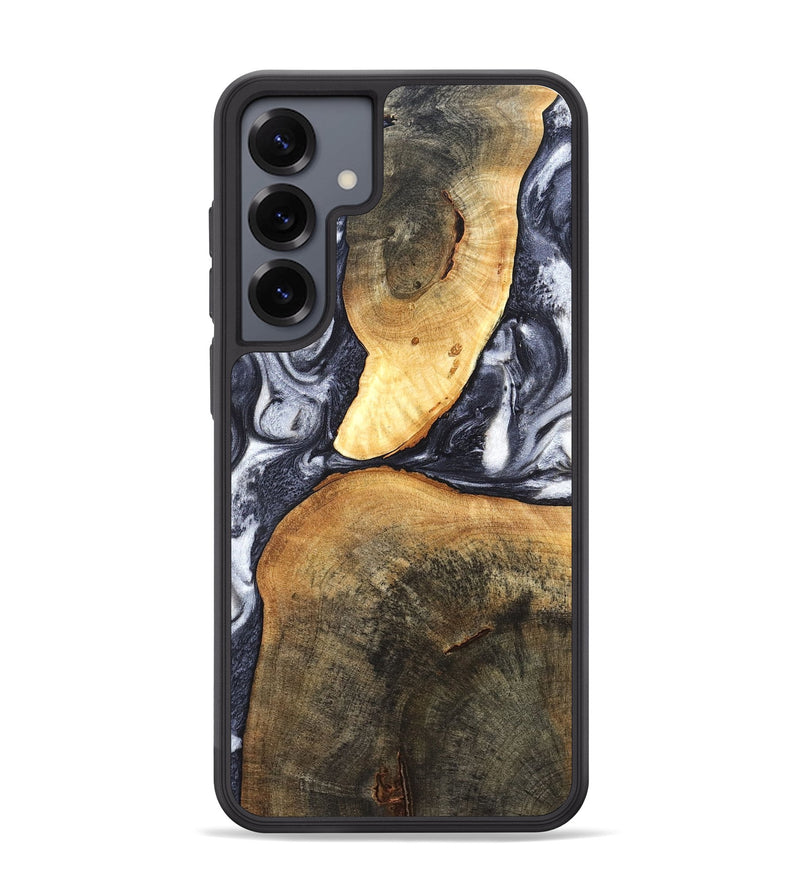 Galaxy S25 Plus Wood Phone Case - Londyn (Black & White, 820214)