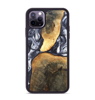 iPhone 11 Pro Max Wood Phone Case - Londyn (Black & White, 820214)