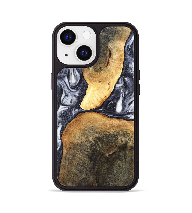 iPhone 13 Wood Phone Case - Londyn (Black & White, 820214)