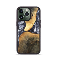 iPhone 13 Pro Wood Phone Case - Londyn (Black & White, 820214)