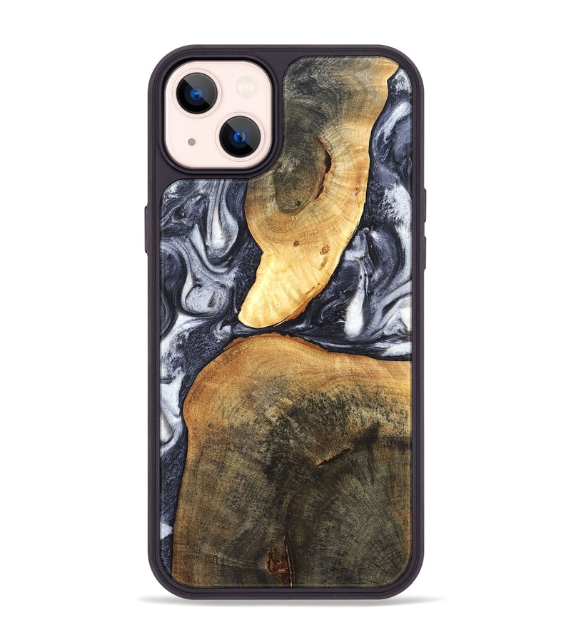 iPhone 14 Plus Wood Phone Case - Londyn (Black & White, 820214)
