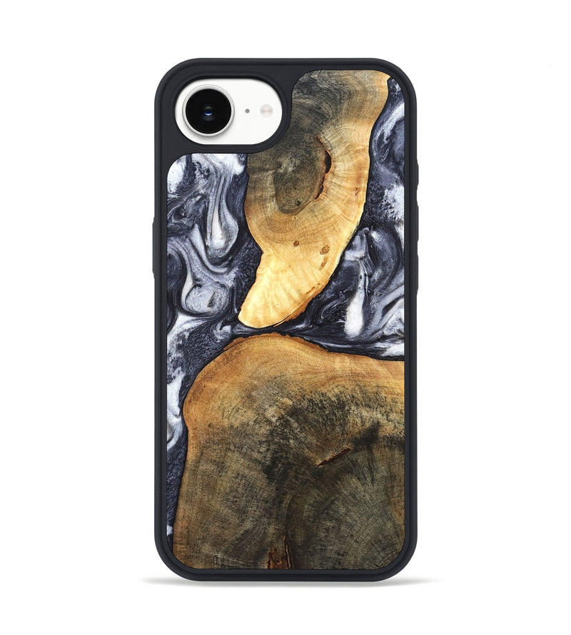 iPhone 16e Wood Phone Case - Londyn (Black & White, 820214)