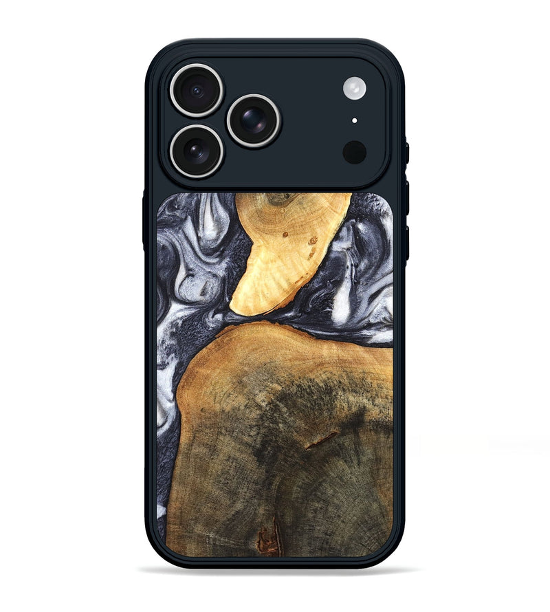 iPhone 17 Pro Max Wood Phone Case - Londyn (Black & White, 820214)