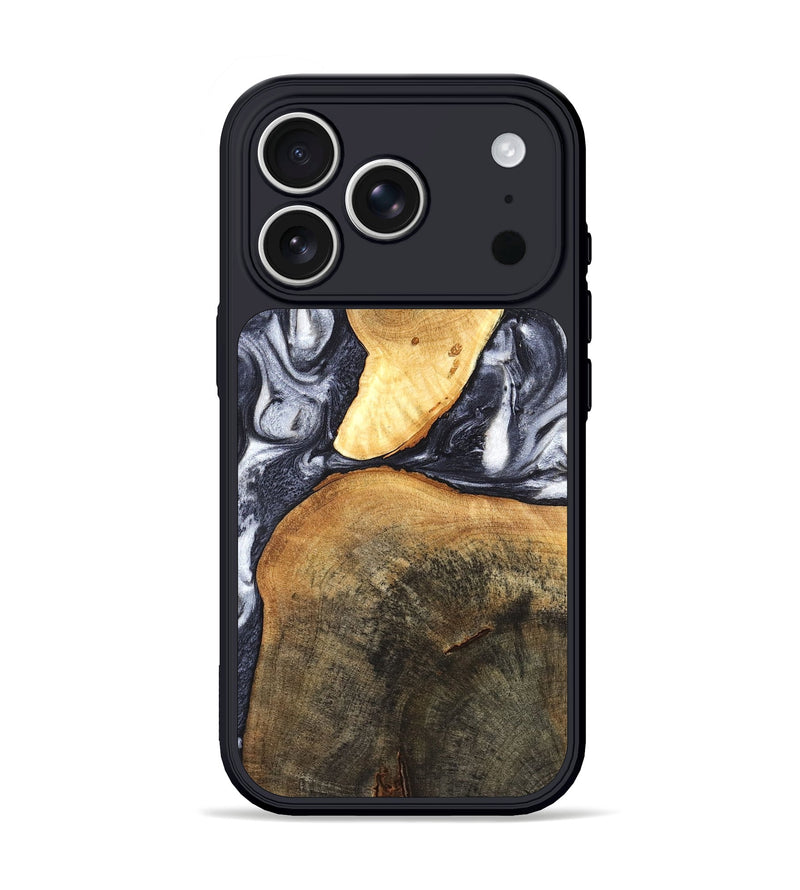 iPhone 17 Pro Wood Phone Case - Londyn (Black & White, 820214)