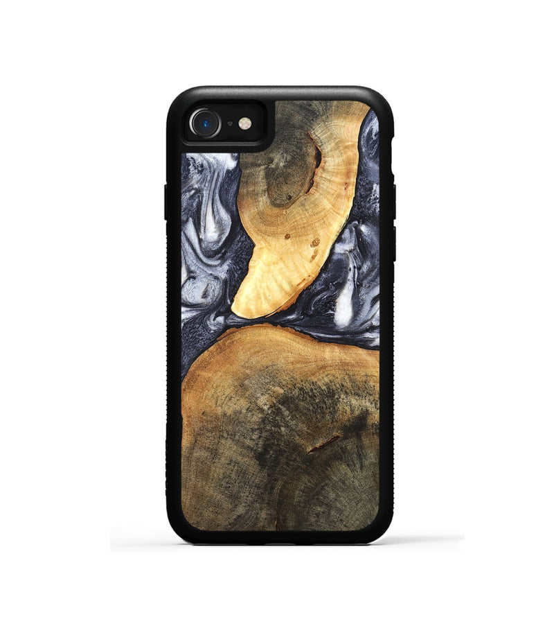 iPhone SE Wood Phone Case - Londyn (Black & White, 820214)
