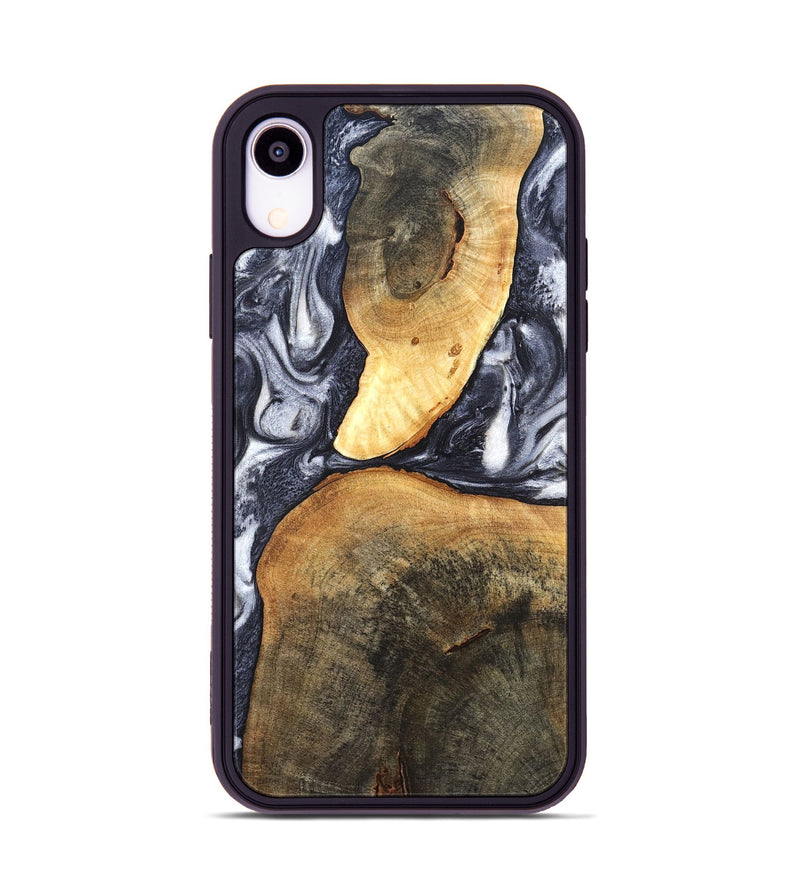 iPhone Xr Wood Phone Case - Londyn (Black & White, 820214)