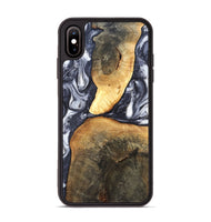 iPhone Xs Max Wood Phone Case - Londyn (Black & White, 820214)